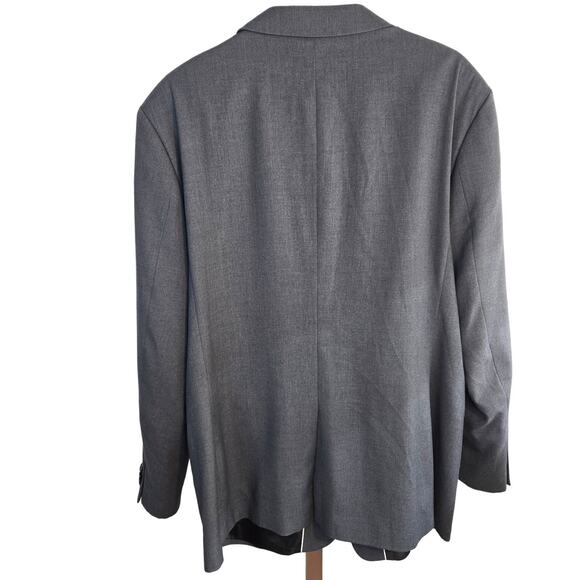 Merona Men's Blazer XL Extra Large Gray Suit Coat 2 Button Sport Jacket 46 - Picture 7 of 8